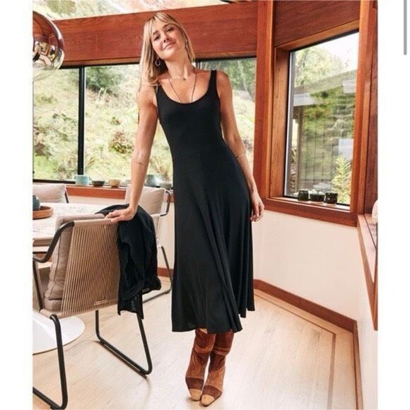 ✨Marine Layer Lexi Rib Fit and Flare Midi Dress✨ - Picture 1 of 14
